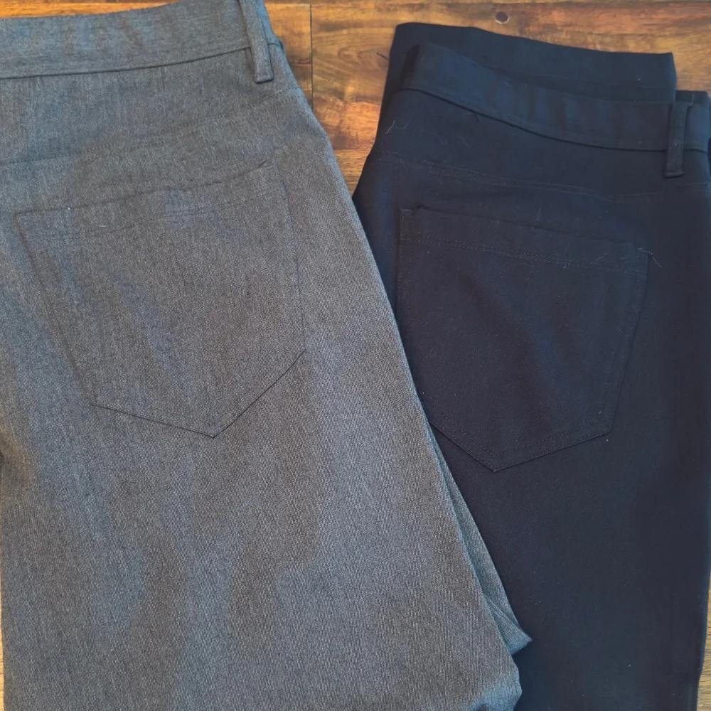Perry Ellis TWO pairs of 5-pocket pants - Picture 9 of 14